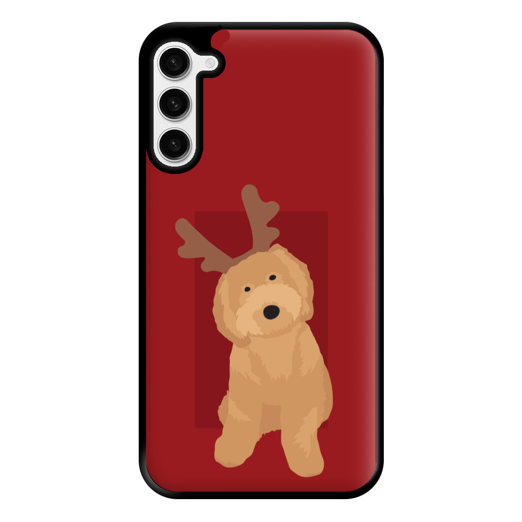 Dog Christmas Ears Phone Case for Galaxy S23 Plus