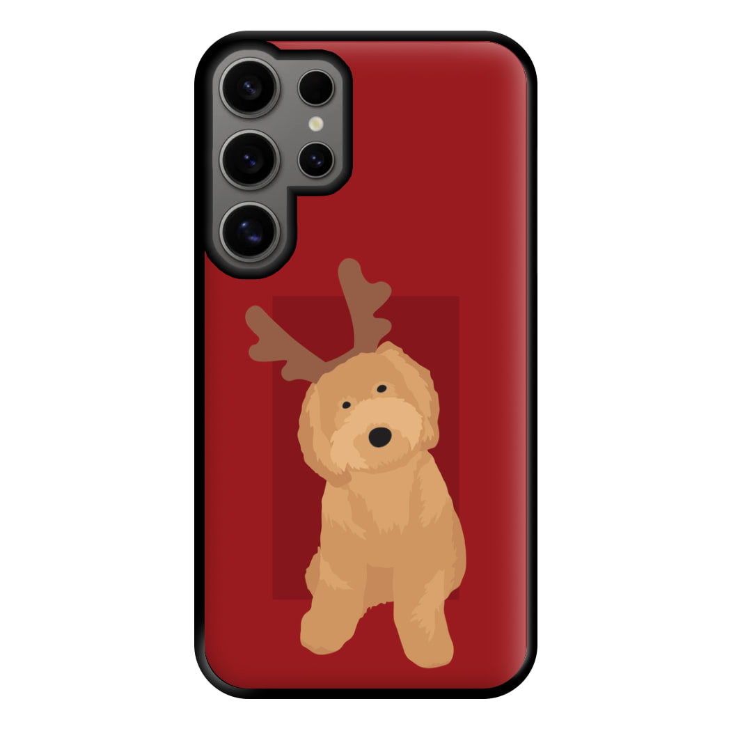 Dog Christmas Ears Phone Case for Galaxy S24 Ultra