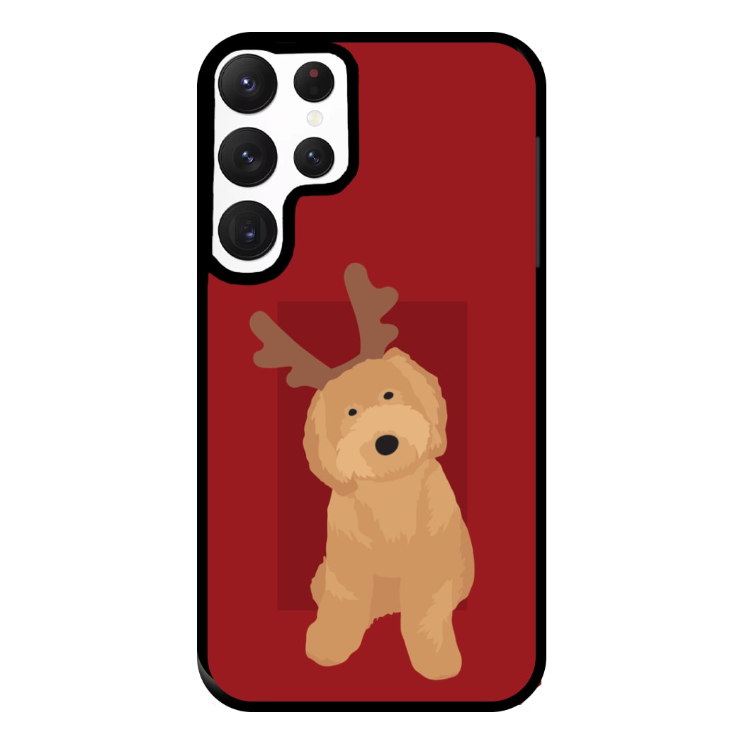 Dog Christmas Ears Phone Case for Galaxy S22 Ultra