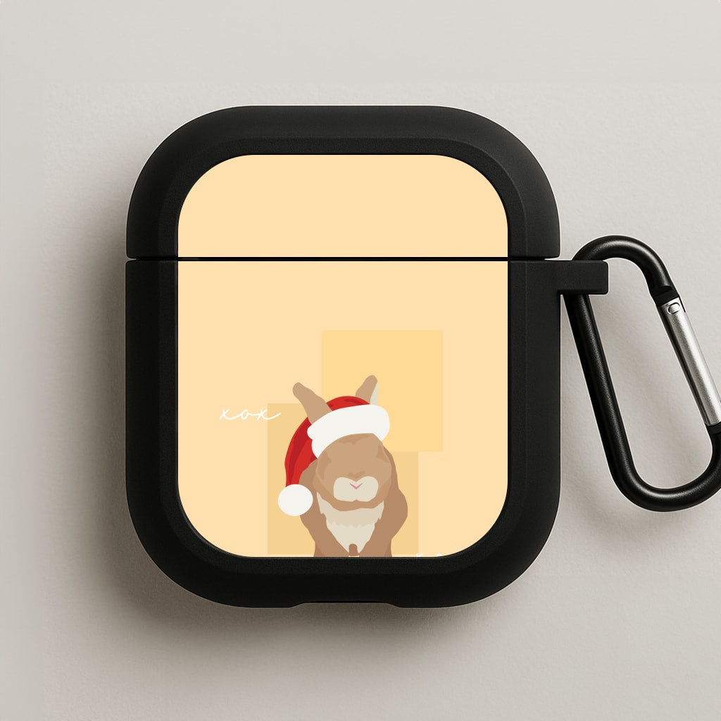 Rabbit Christmas Ears AirPods Case