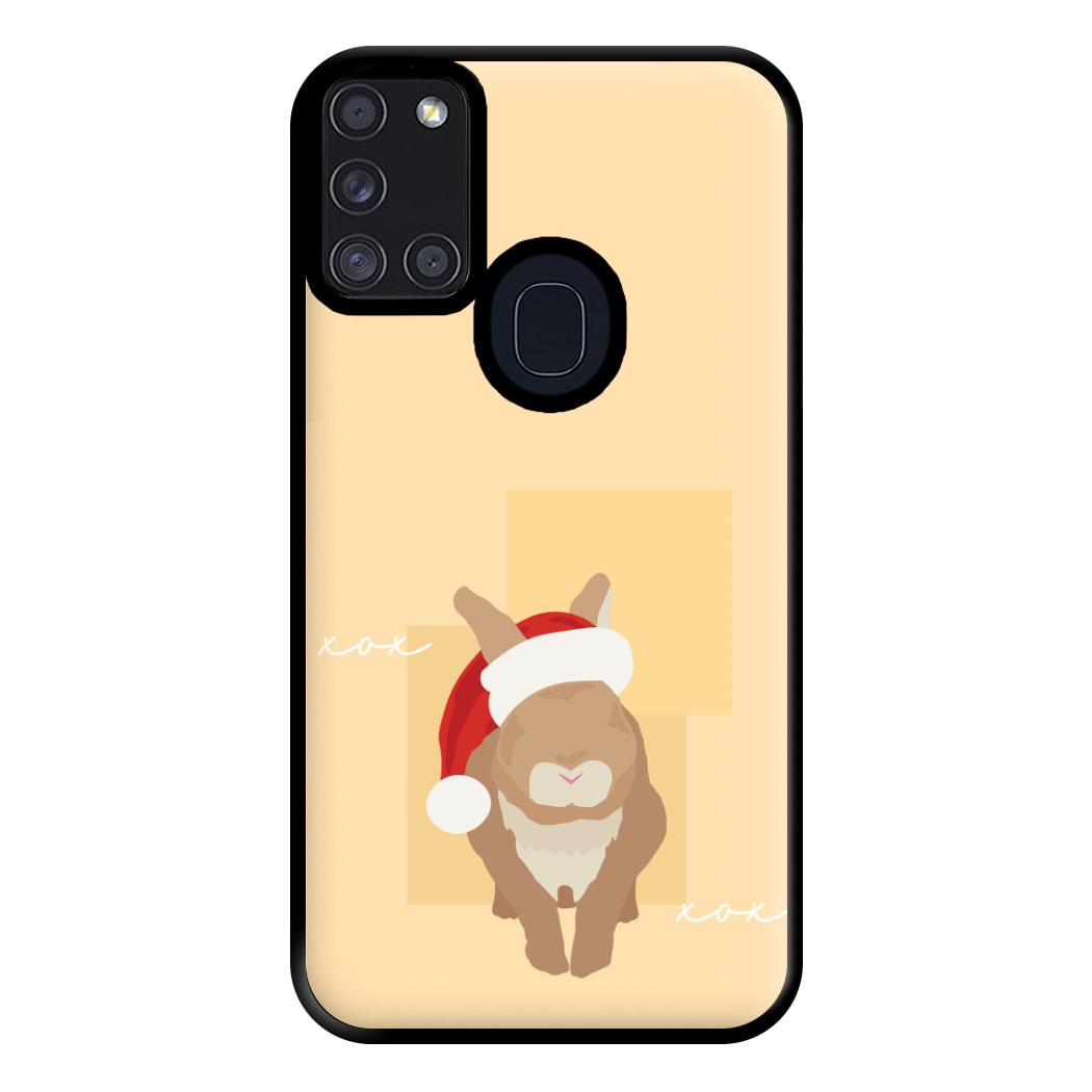 Rabbit Christmas Ears Phone Case for Galaxy A21s