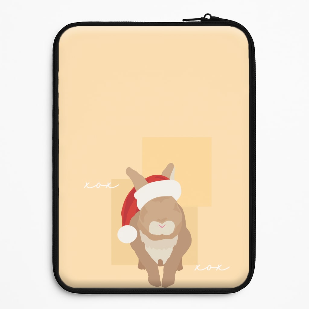 Rabbit Christmas Ears Laptop Sleeve
