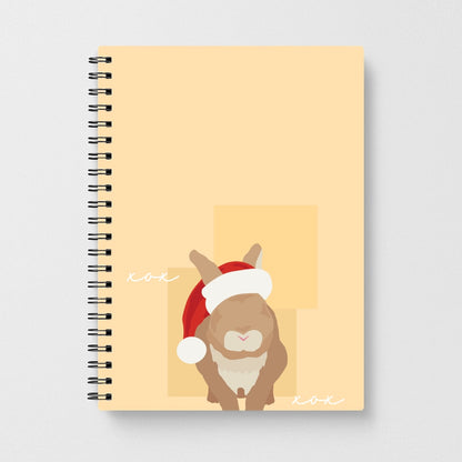 Rabbit Christmas Ears Notebook