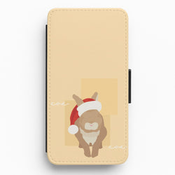 Rabbit Christmas Ears Flip / Wallet Phone Case