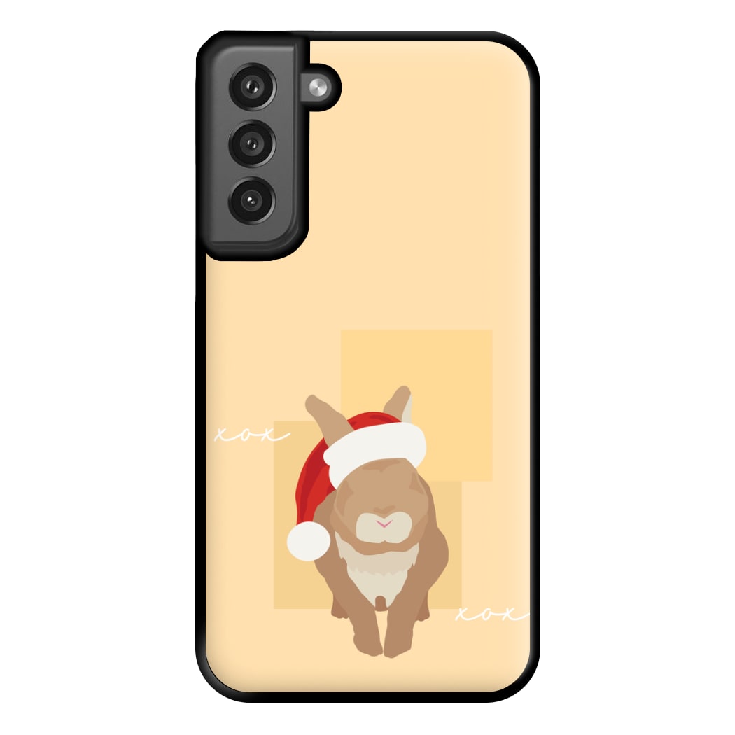 Rabbit Christmas Ears Phone Case for Galaxy S21FE