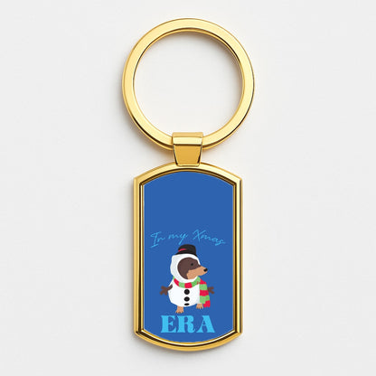It's My Xmas Era Dog Gold Keyring