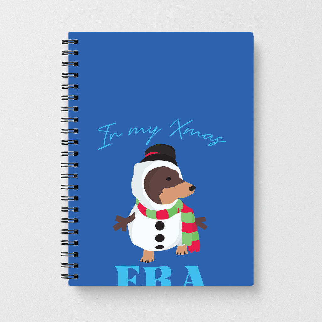 It's My Xmas Era Dog Notebook