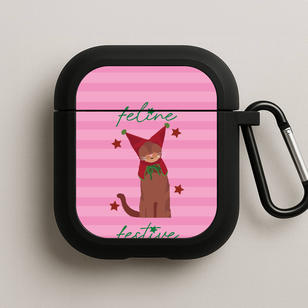 Feline Festive  AirPods Case