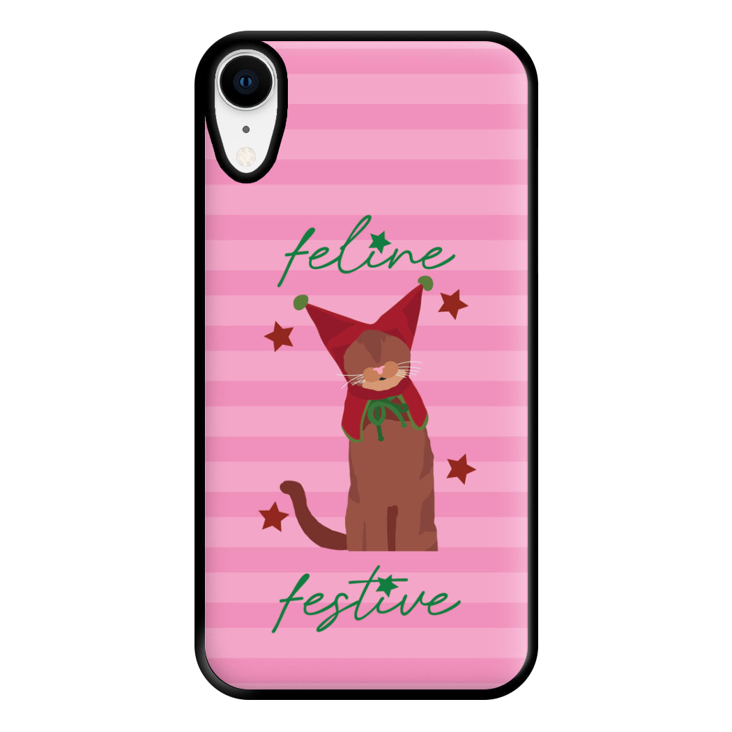 Feline Festive  Phone Case for iPhone XR