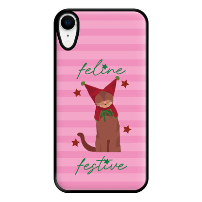 Feline Festive  Phone Case for iPhone XR