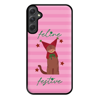 Feline Festive  Phone Case for Galaxy A54