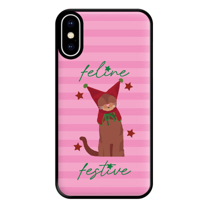 Feline Festive  Phone Case for iPhone XS Max