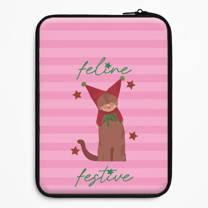 Feline Festive  Universal Laptop Sleeve