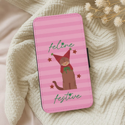 Feline Festive  Wallet Phone Case
