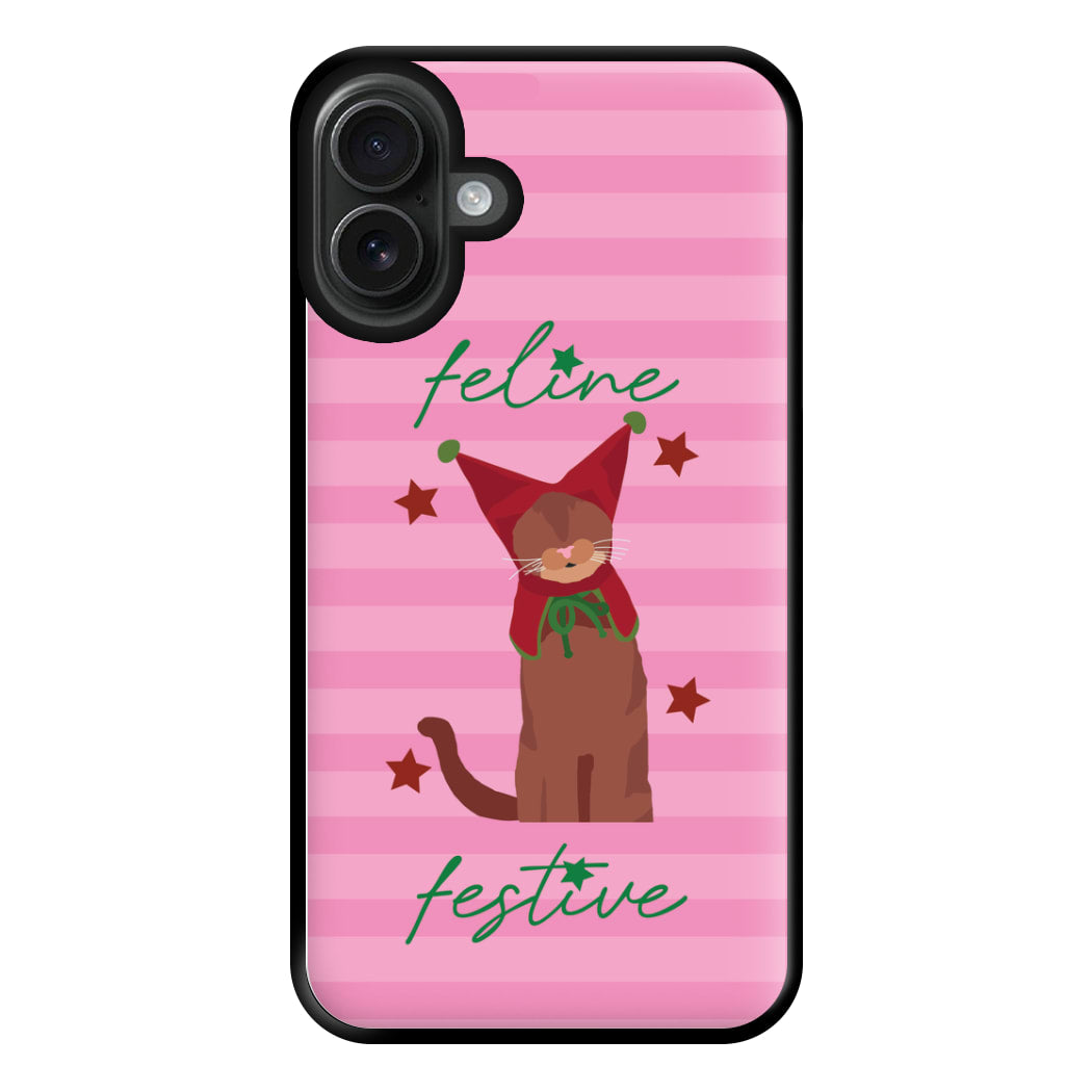 Feline Festive  Phone Case for iPhone 16 Plus