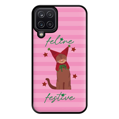 Feline Festive  Phone Case for Galaxy A12