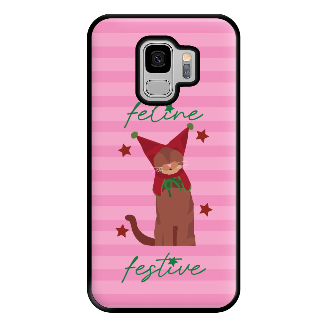 Feline Festive  Phone Case for Galaxy S9 Plus