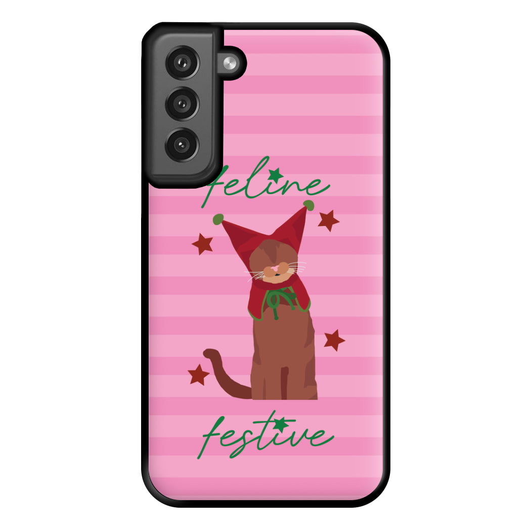 Feline Festive  Phone Case for Galaxy S21FE