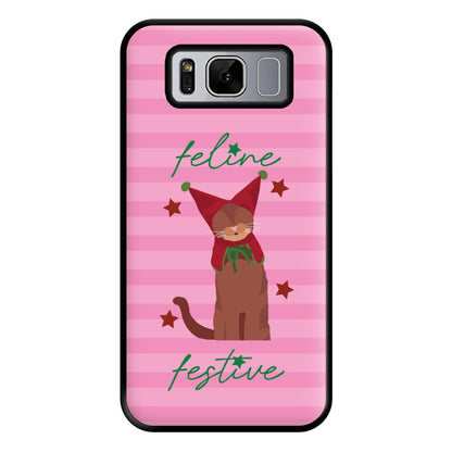 Feline Festive  Phone Case for Galaxy S8 Plus