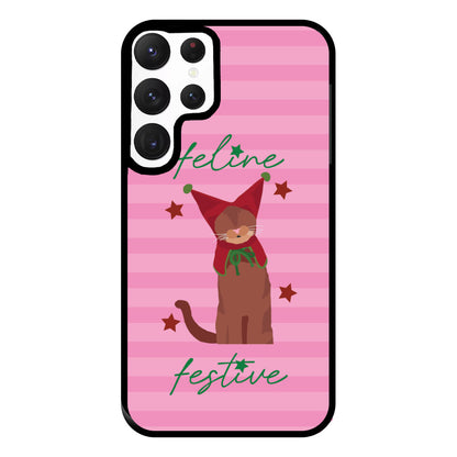 Feline Festive  Phone Case for Galaxy S22 Ultra