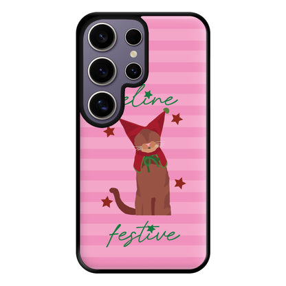 Feline Festive  Phone Case for Galaxy S25 Ultra