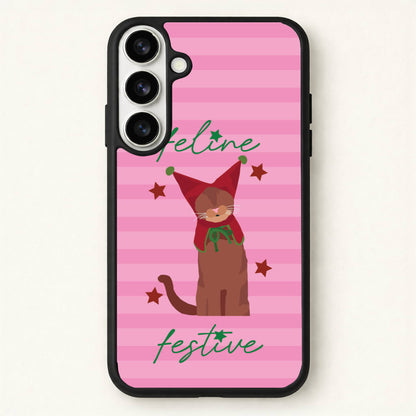 Feline Festive Phone Case for Galaxy S26