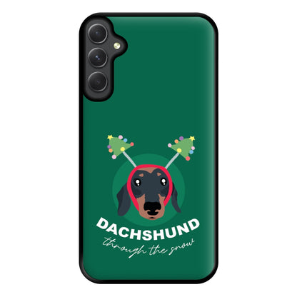 Dachshund Through The Snow Phone Case for Galaxy A14