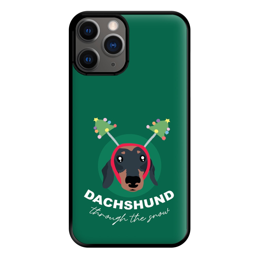 Dachshund Through The Snow Phone Case for iPhone 12 Pro Max