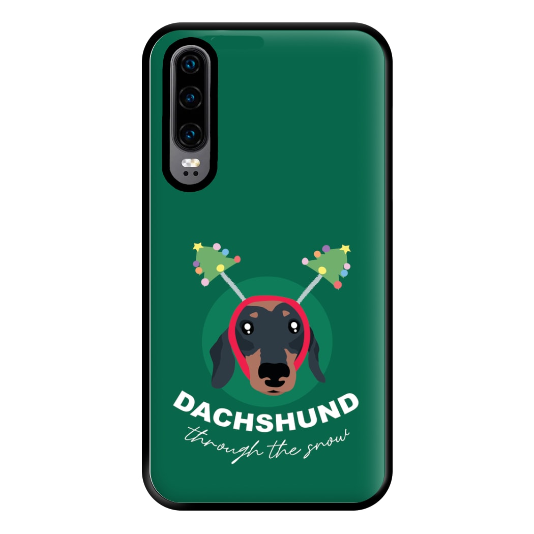 Dachshund Through The Snow Phone Case for Huawei P30