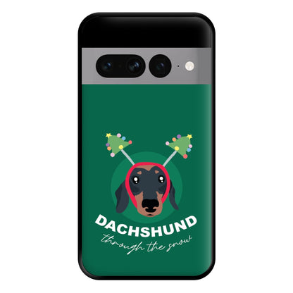 Dachshund Through The Snow Phone Case for Google Pixel 7 Pro