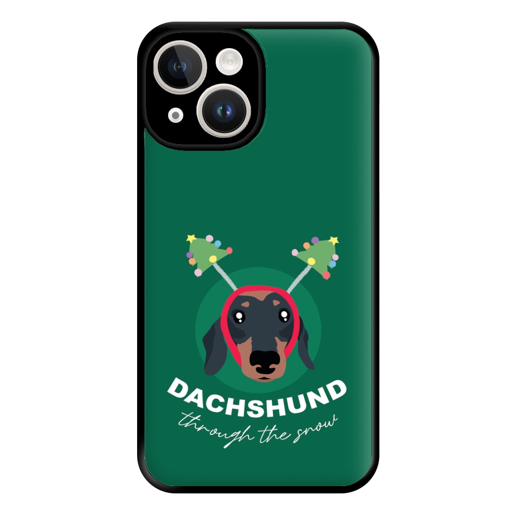 Dachshund Through The Snow Phone Case for iPhone 14