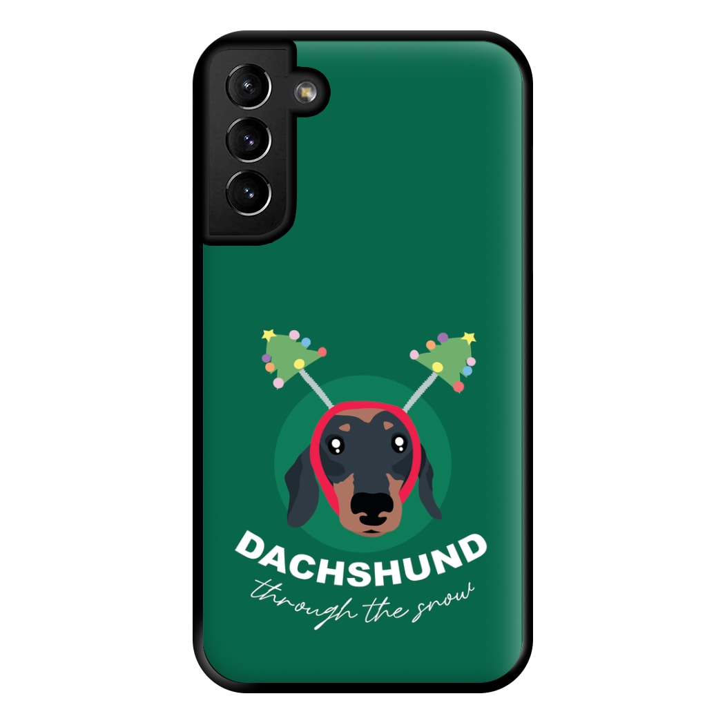 Dachshund Through The Snow Phone Case for Galaxy S21 Plus