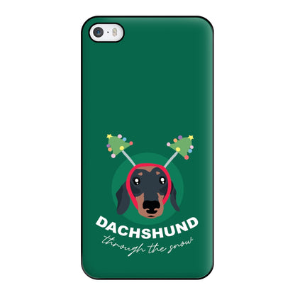 Dachshund Through The Snow Phone Case for iPhone 5 / 5s / SE 2016