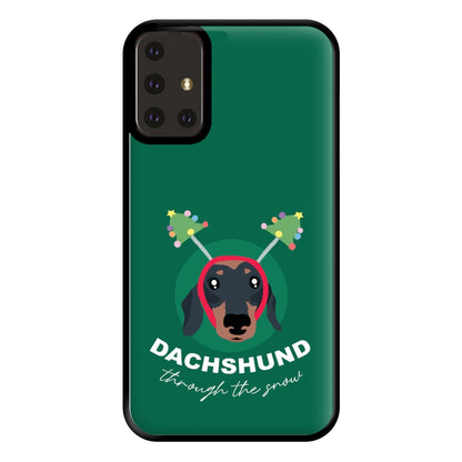 Dachshund Through The Snow Phone Case for Galaxy A71