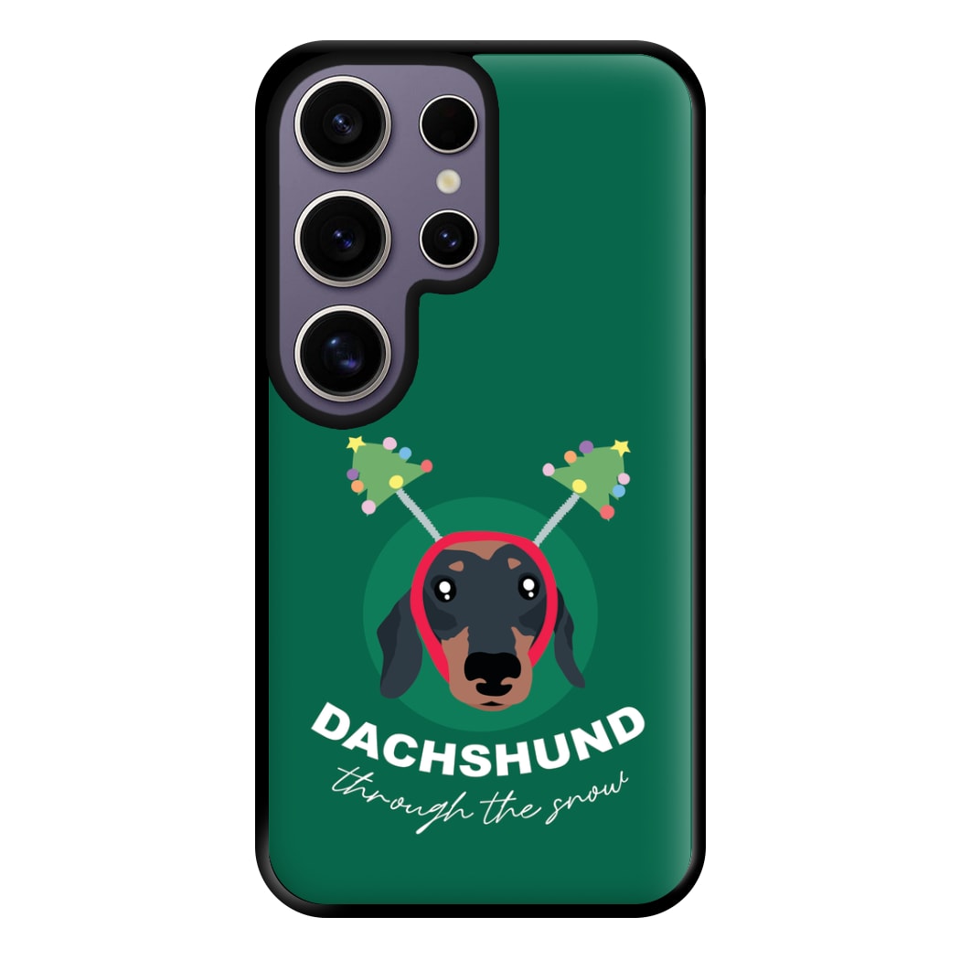 Dachshund Through The Snow Phone Case for Galaxy S25 Ultra