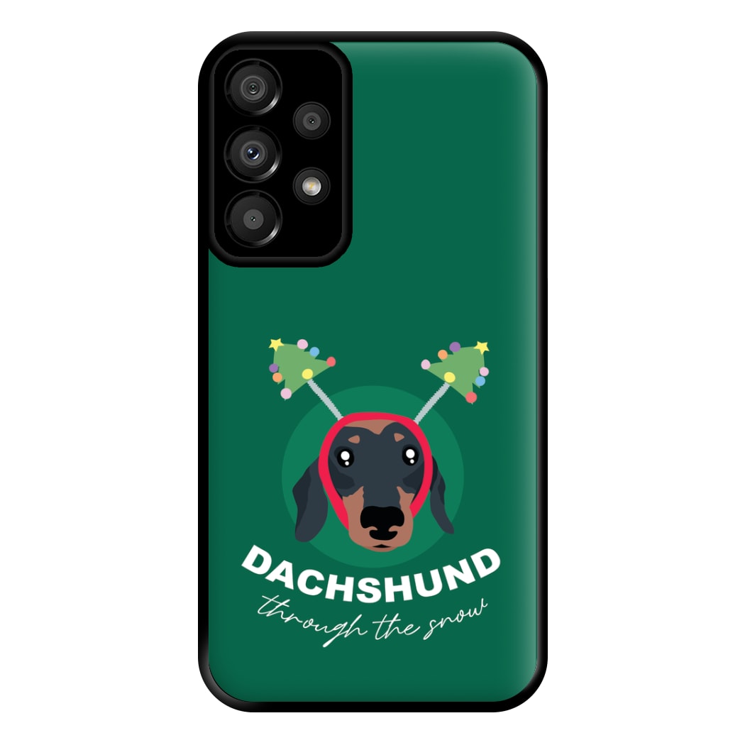 Dachshund Through The Snow Phone Case for Galaxy A33