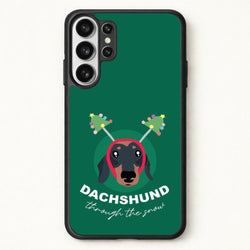 Dachshund Through The Snow Phone Case for Galaxy S26 Ultra
