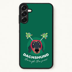Dachshund Through The Snow Phone Case for Galaxy A57