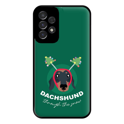 Dachshund Through The Snow Phone Case for Galaxy A53