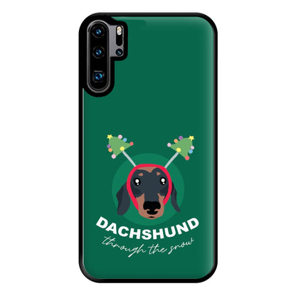 Dachshund Through The Snow Phone Case for Huawei P30 Pro