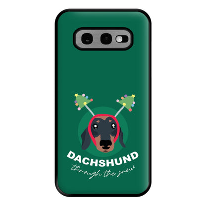 Dachshund Through The Snow Phone Case for Galaxy S10e