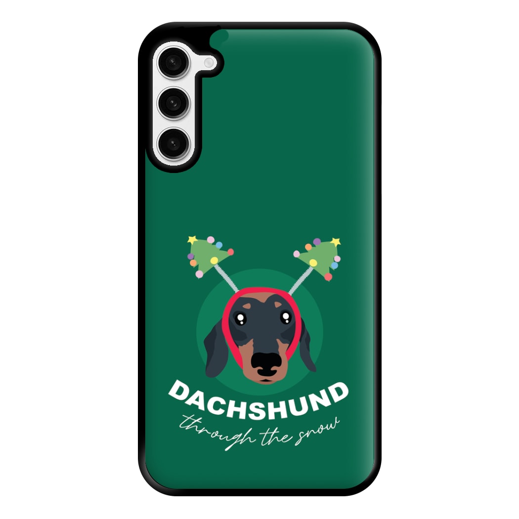 Dachshund Through The Snow Phone Case for Galaxy S23 Plus