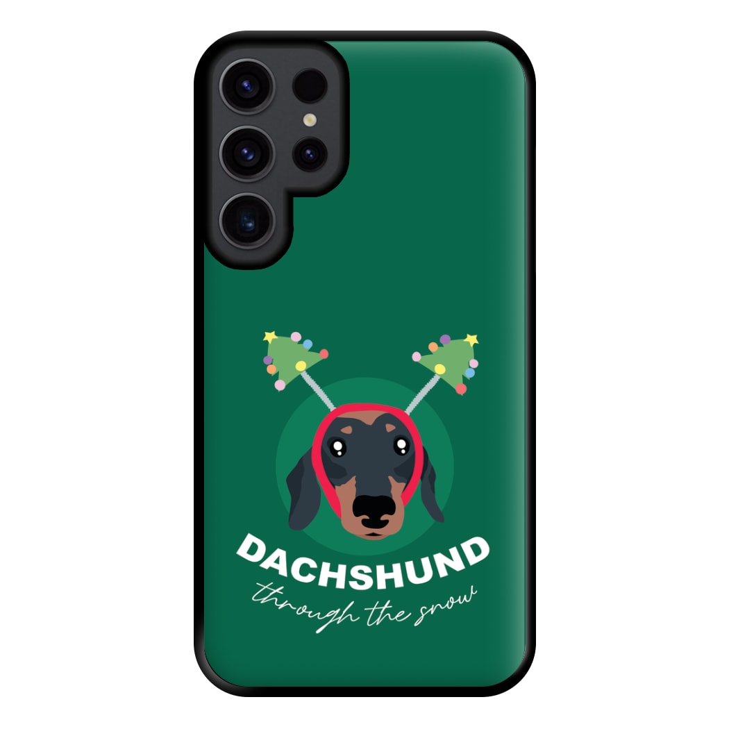 Dachshund Through The Snow Phone Case for Galaxy S23 Ultra