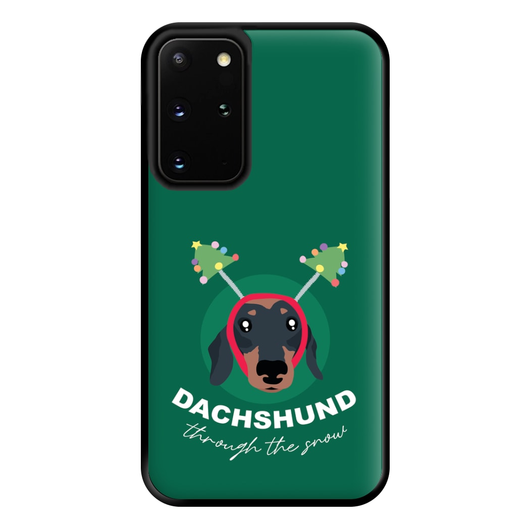 Dachshund Through The Snow Phone Case for Galaxy S20 Plus