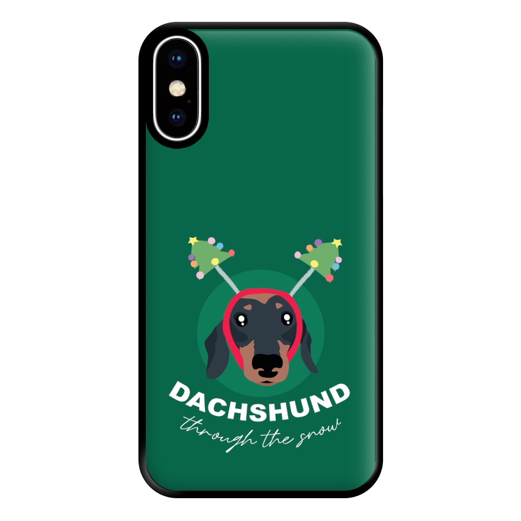 Dachshund Through The Snow Phone Case for iPhone XS Max