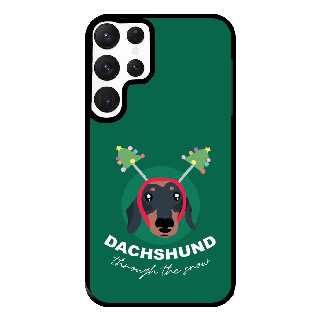 Dachshund Through The Snow Phone Case for Galaxy S22 Ultra