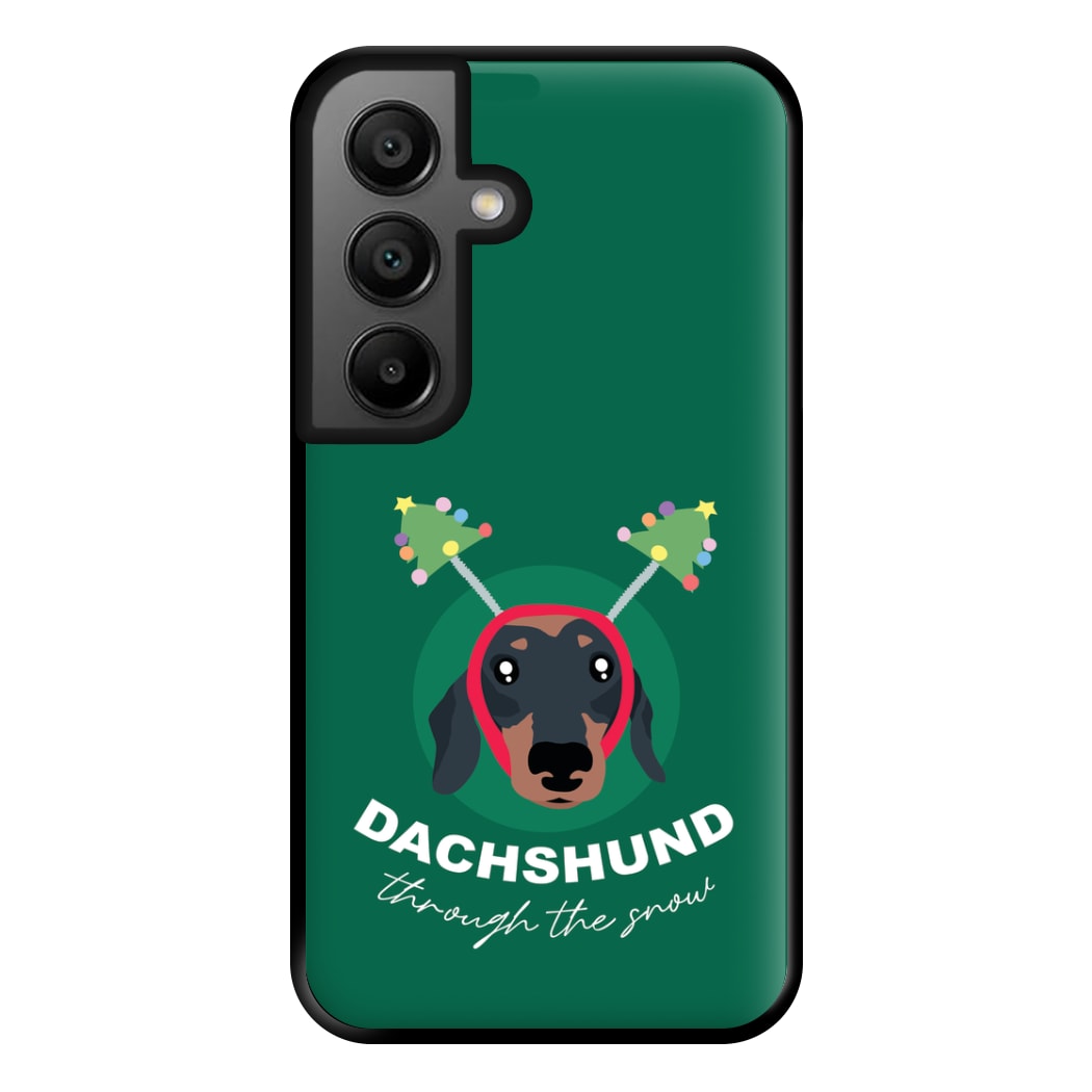 Dachshund Through The Snow Phone Case for Google Pixel 8