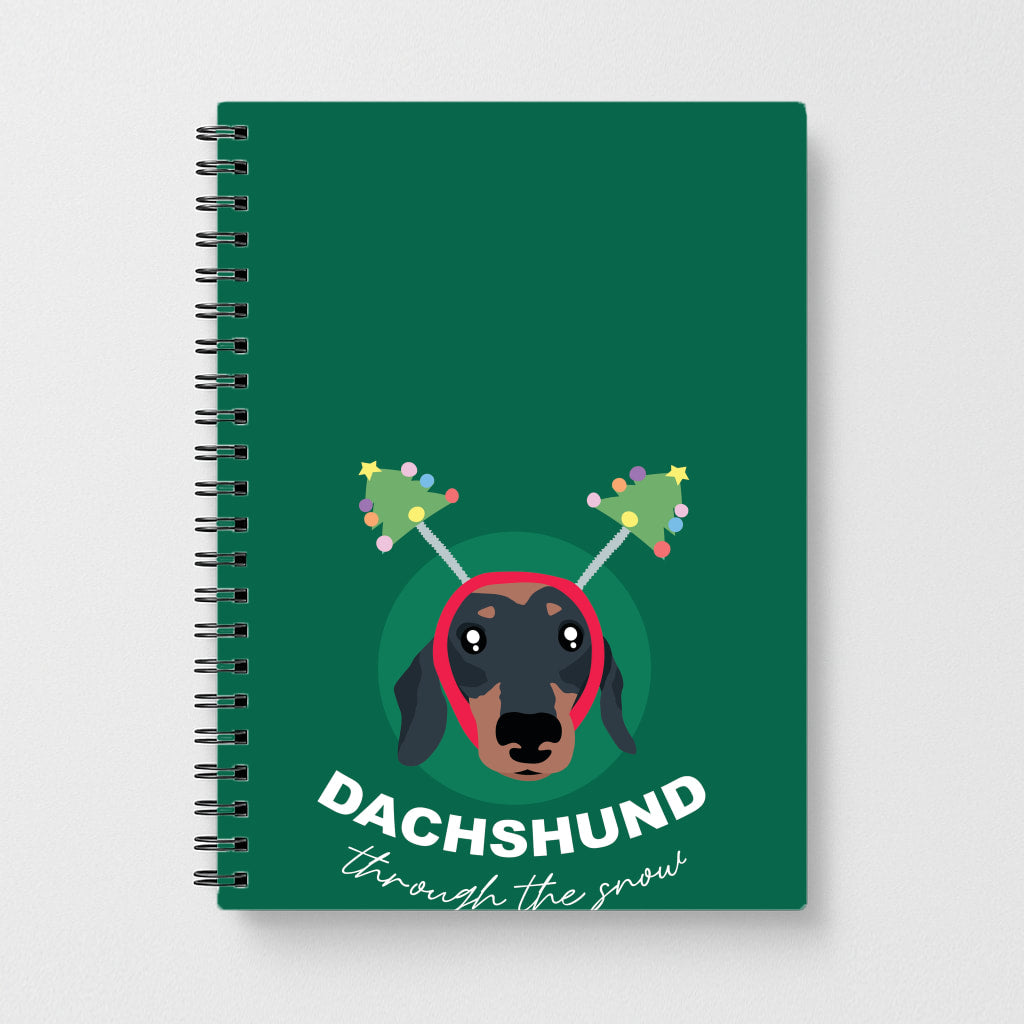 Dachshund Through The Snow Notebook