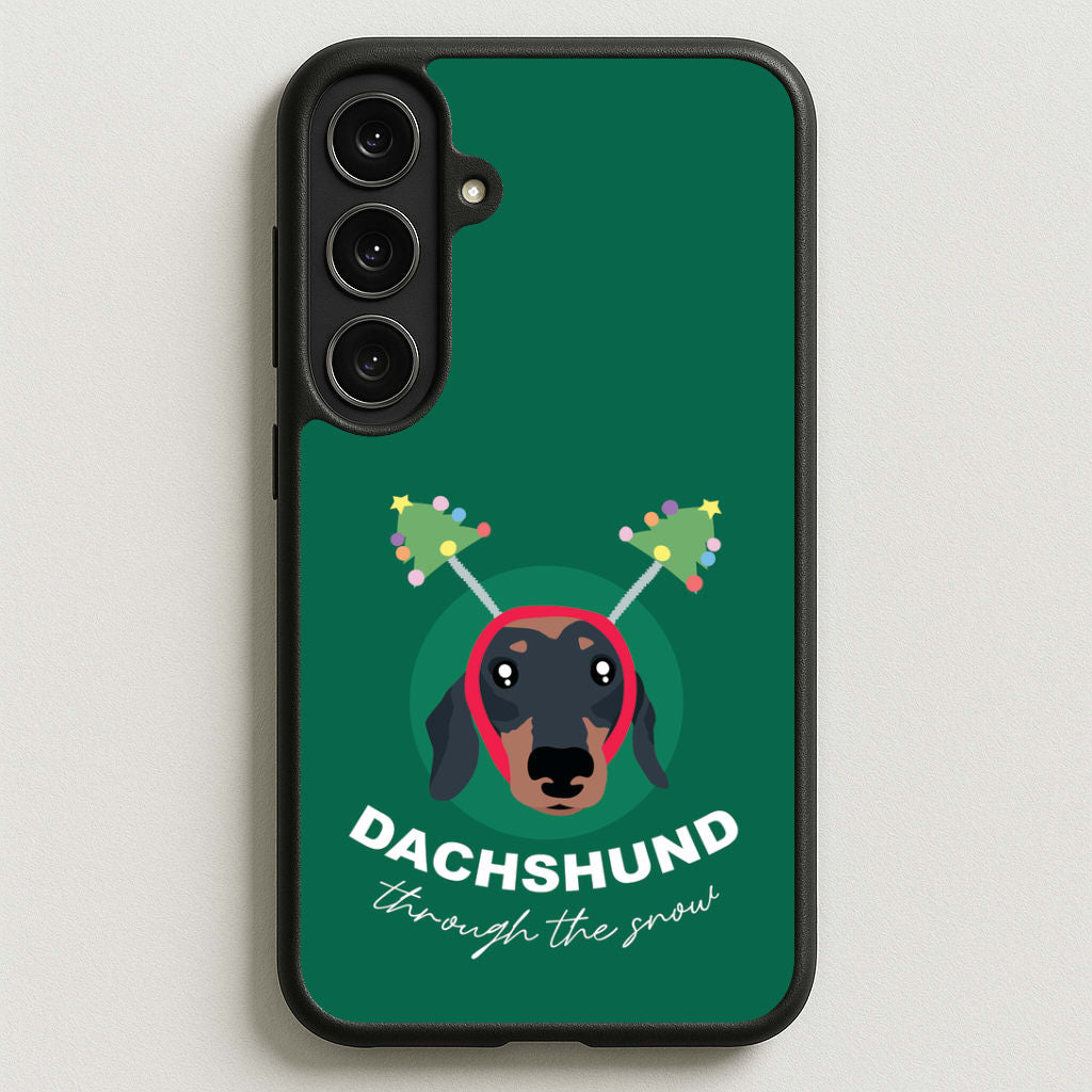 Dachshund Through The Snow Phone Case for Galaxy S25FE