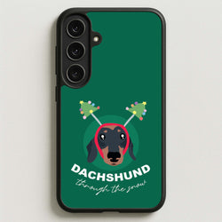 Dachshund Through The Snow Phone Case for Galaxy S25FE
